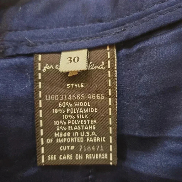 7 For All Mankind Womens Wool Low Rise Flare Trouser Pants Gray Size 30 - Picture 6 of 14